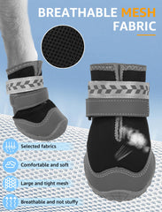 SCENEREAL dog shoes adjustable straps large-fit provide secure fit for big dogs