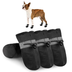 SCENEREAL dog shoes for hot pavement with size-5 fit protect paws