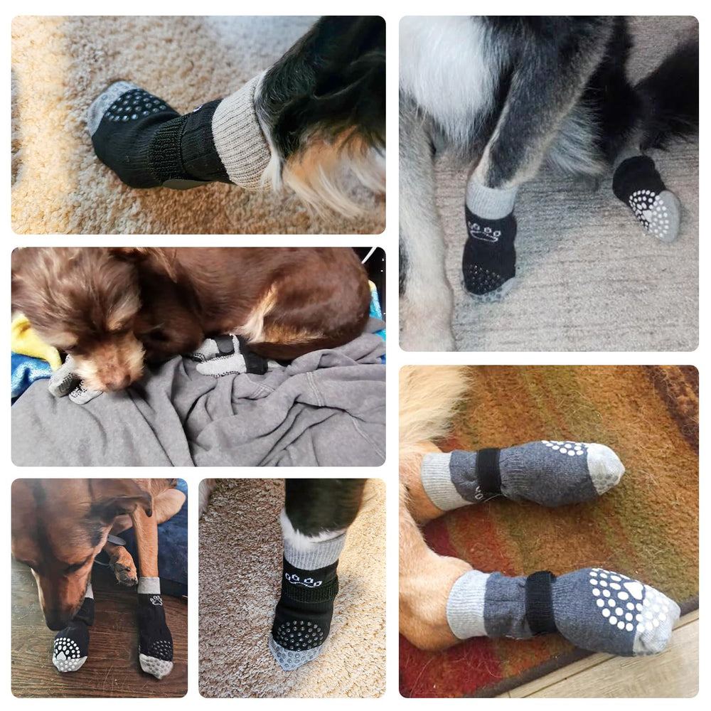 SCENEREAL anti-slip socks help reduce slipping on hardwood floors and furniture.