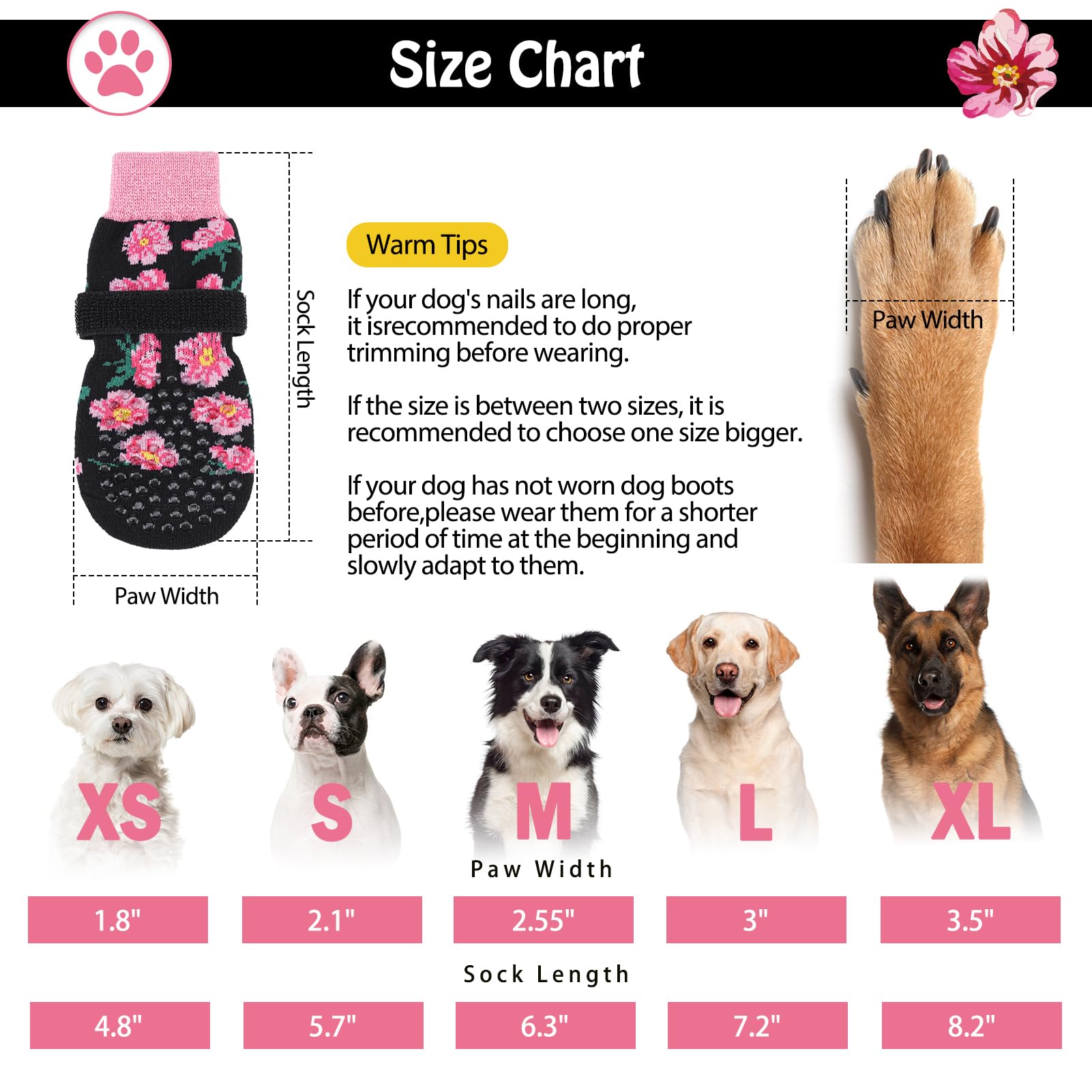 SCENEREAL dog socks highlight double-sided traction for confident indoor movement.