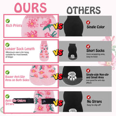 SCENEREAL dog socks for hot/cold pavement provide paw protection for outdoor days.