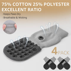 SCENEREAL dog socks protective paw wear against hot and cold sidewalks