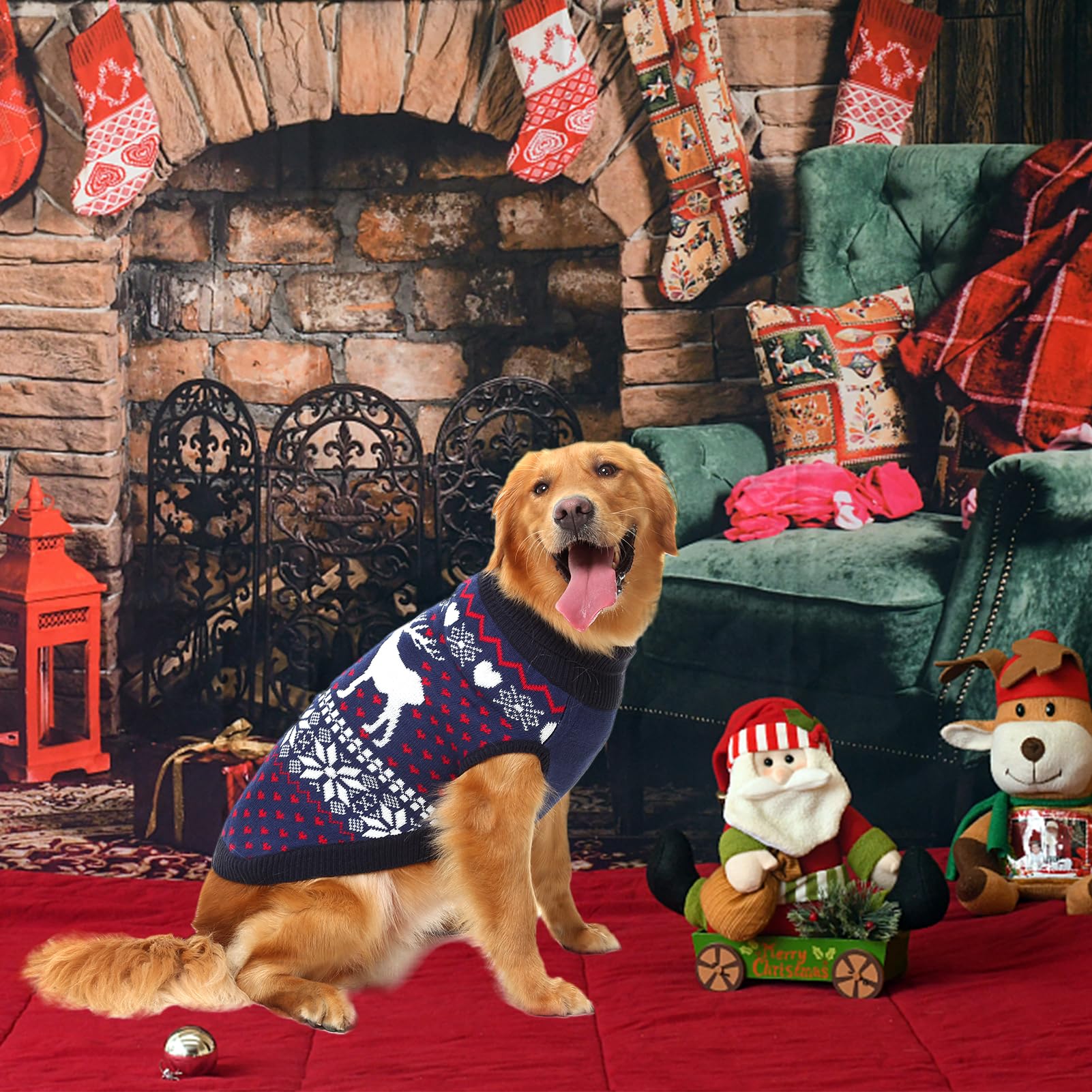SCENEREAL dog-sweater-easy-wear easy-on design for daily use.