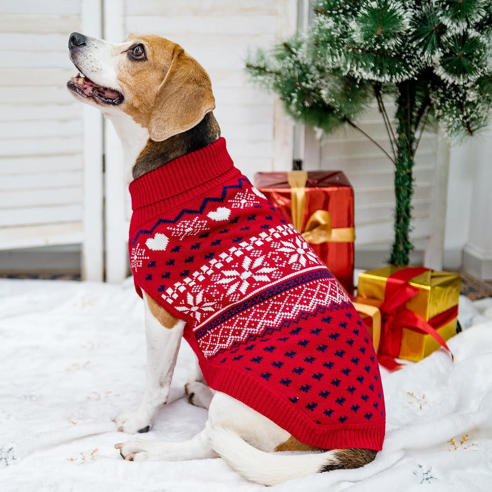 SCENEREAL dog sweater elastic fit for comfortable full-body coverage