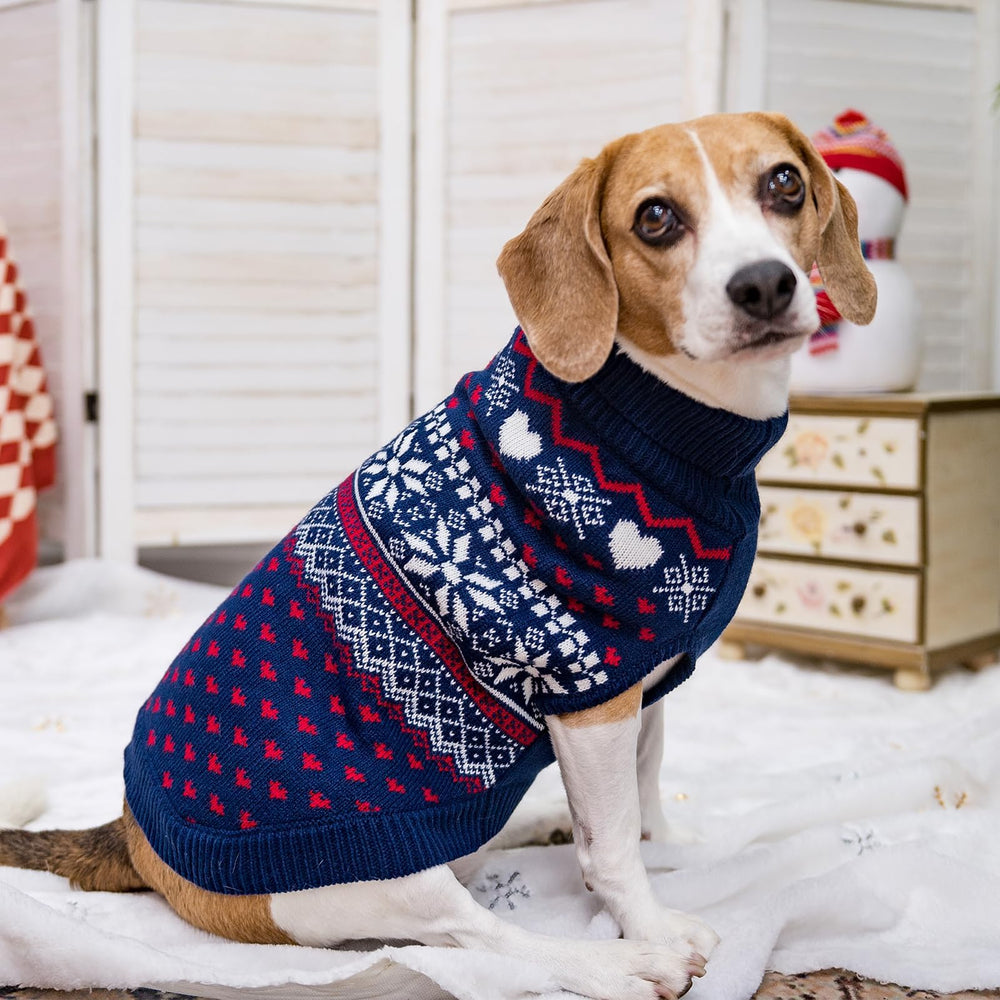 SCENEREAL dog sweater warm-soft-fabric emphasizes insulation on cold days