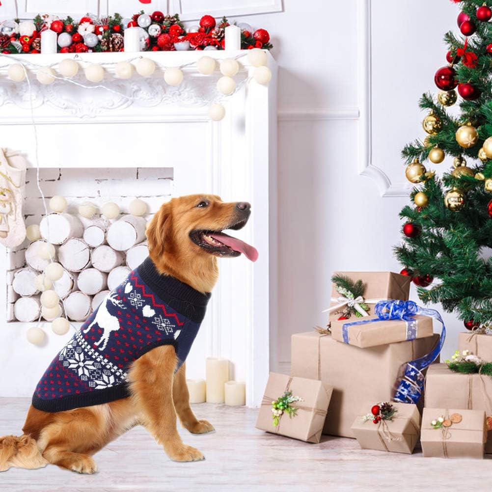 SCENEREAL dog-sweater-winter-outfit for outdoor walks and festive gatherings.