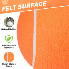 SCENEREAL tennis ball with pump and needle, easy to inflate for bounce control.