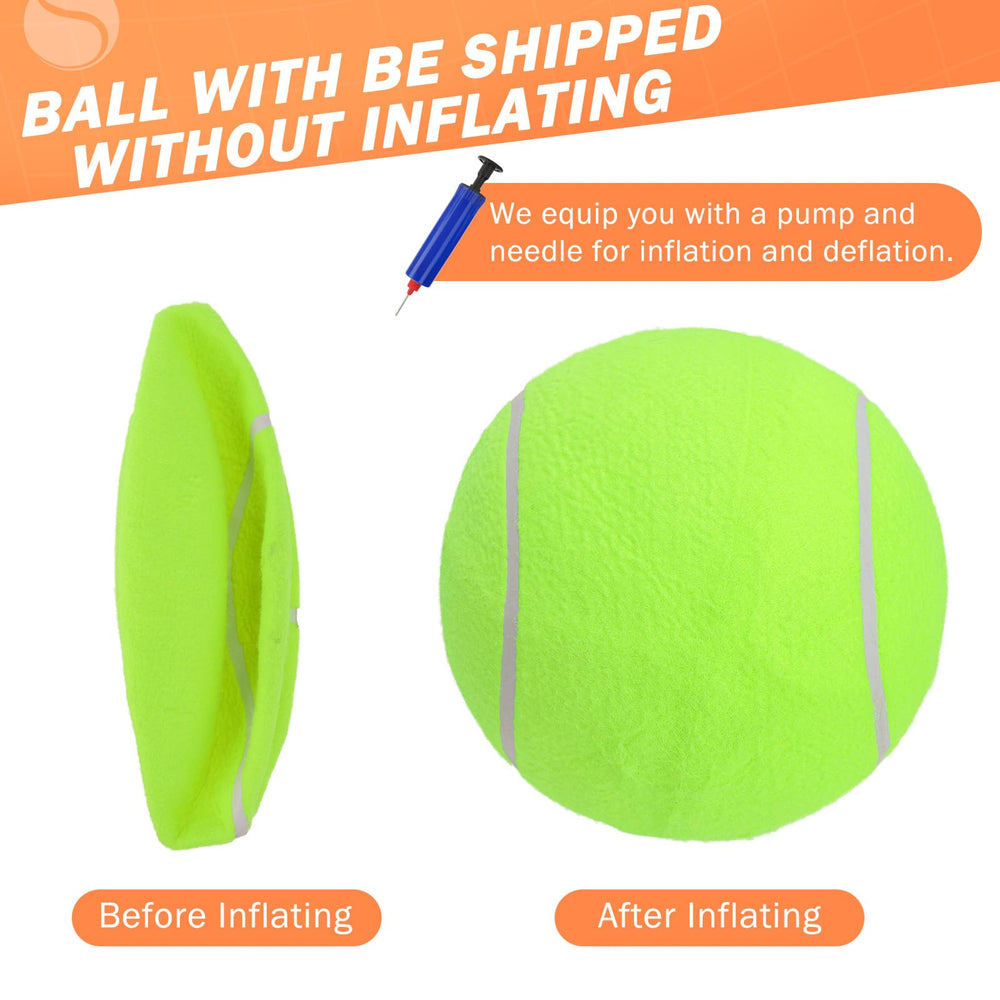 SCENEREAL Giant Tennis Ball 2-color variation pack showcased, ideal for easy visibility.