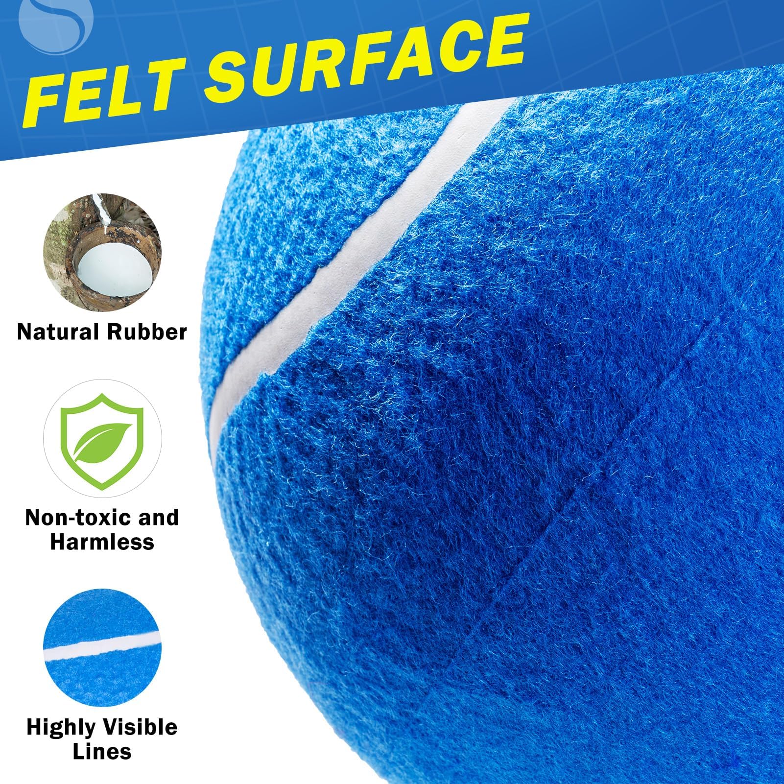 SCENEREAL giant tennis ball dogs outdoor toy for training and interaction