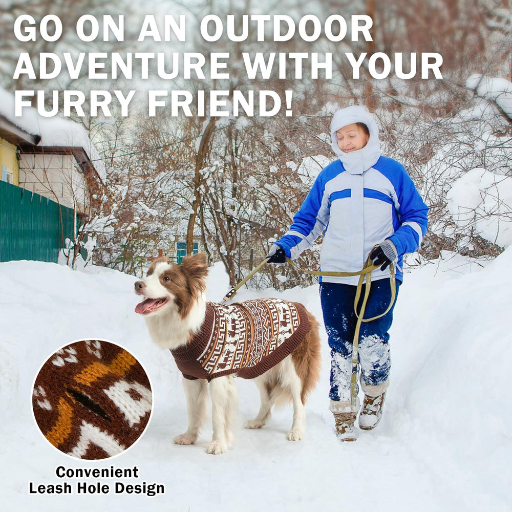 SCENEREAL knit dog clothes warm fabric closeup emphasizes soft texture