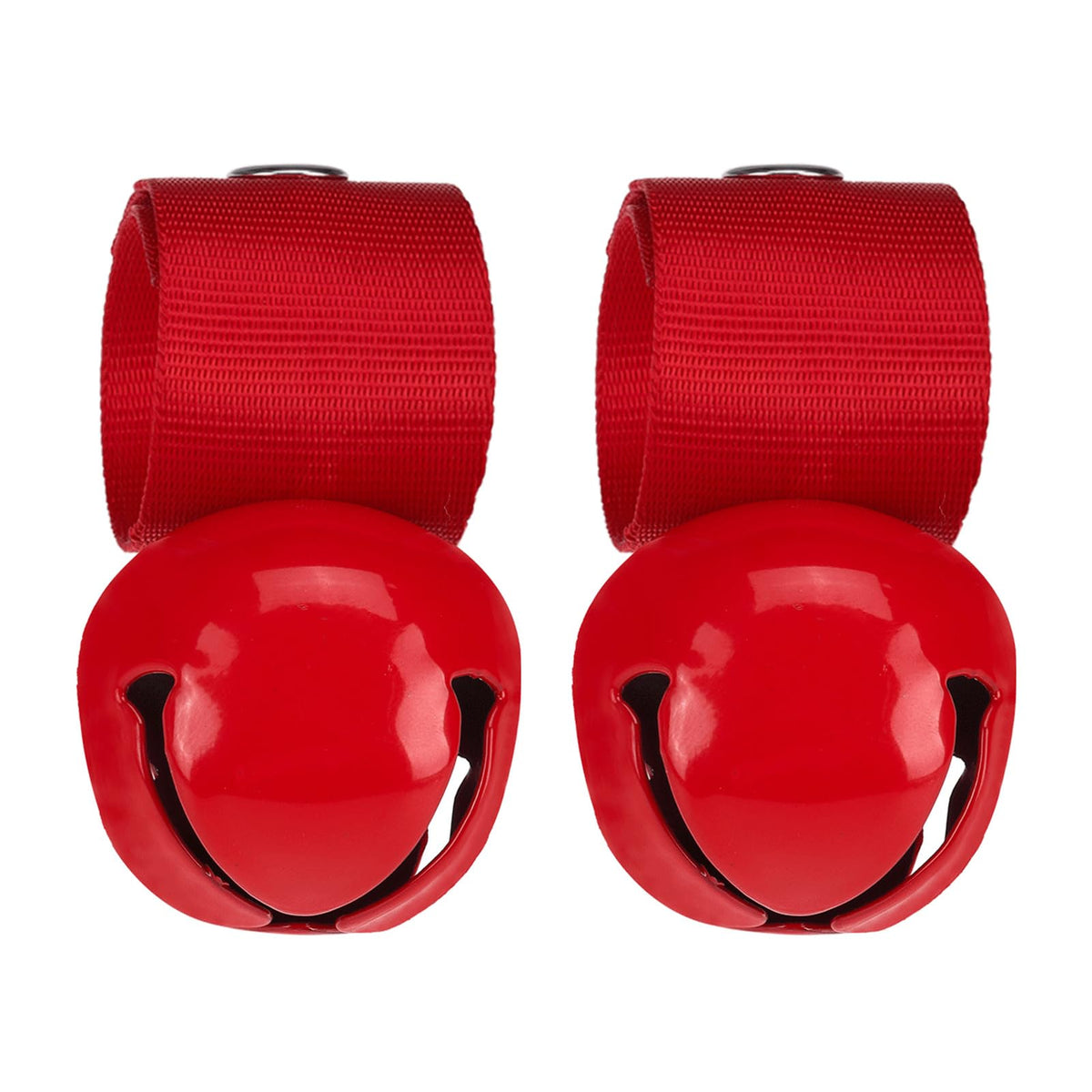 SCENEREAL large dog collar bell 2-pack red on-dog-collar for easy position tracking.