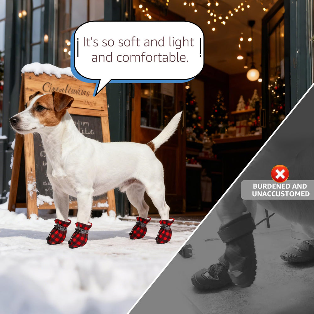 SCENEREAL dog shoes support indoor floor protection on hard surfaces
