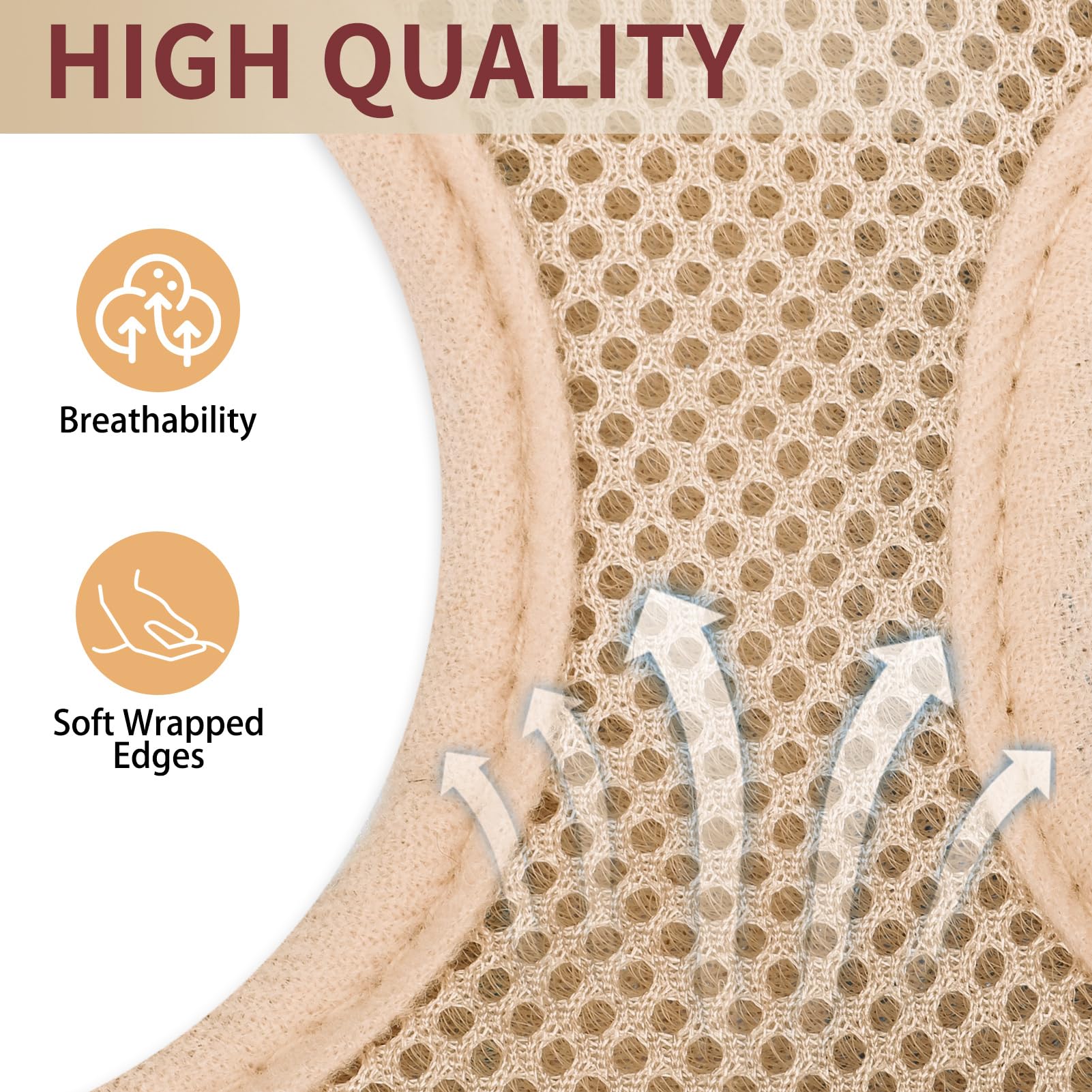 SCENEREAL leash set with beige harness for reliable control on walks.