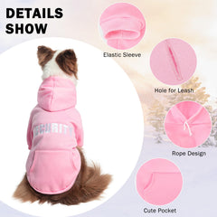 SCENEREAL Security Dog Hoodie hat-pocket detail shows handy access for small items.