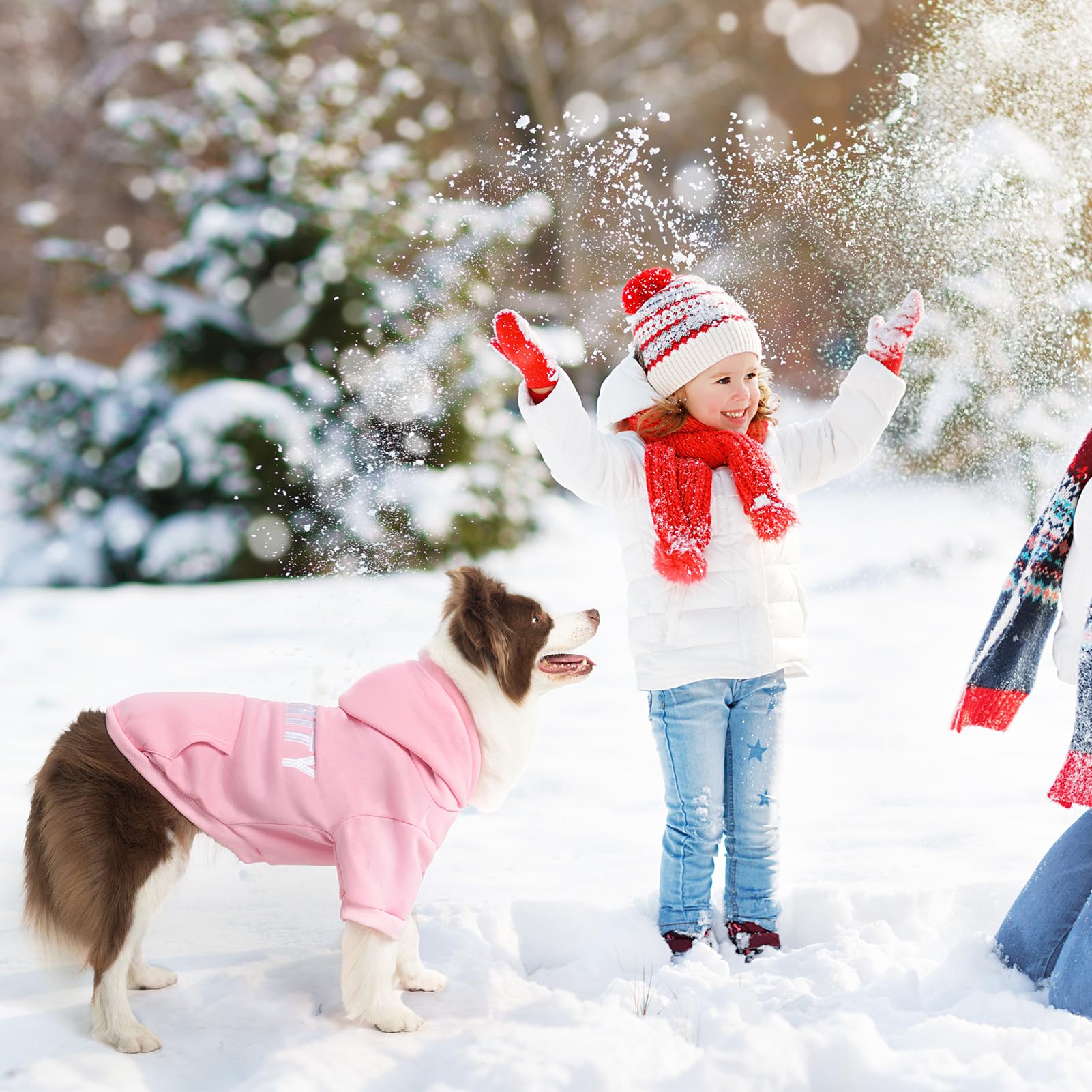 SCENEREAL Security Dog Hoodie soft-fleece closeup conveys warmth and everyday comfort.