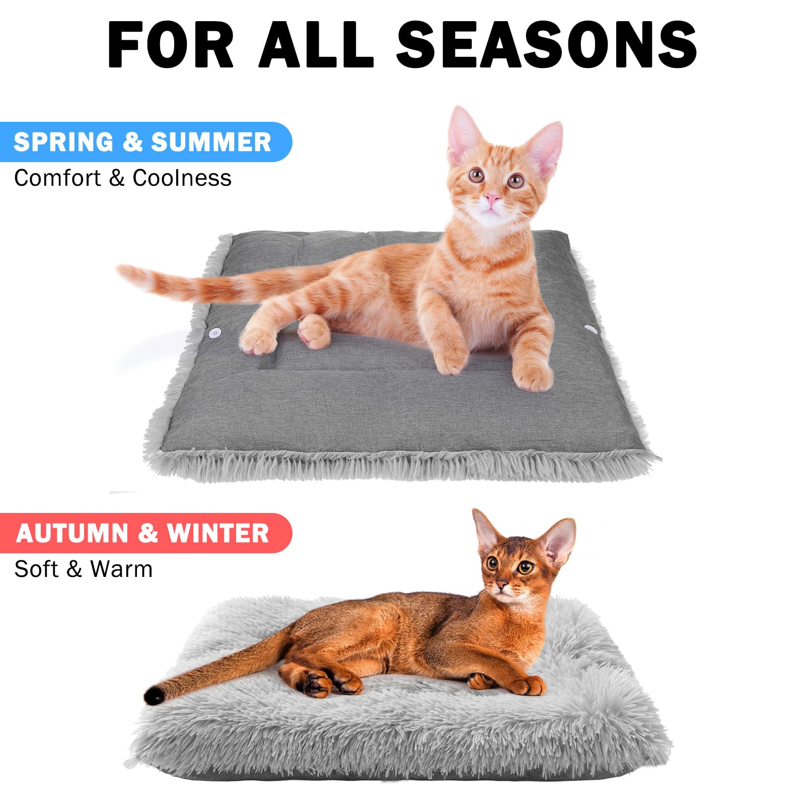 SCENEREAL self-warming cat bed 28x24-dimensions suitable for kittens and small pets