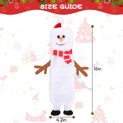 SCENEREAL Stuffless Christmas Hedgehog toy durable squeaky plush for boredom relief and play.