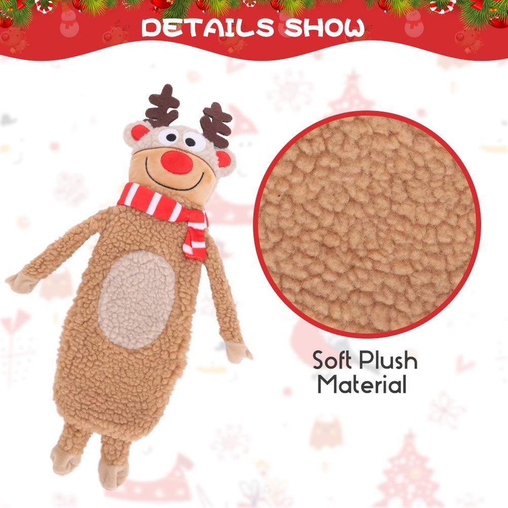 SCENEREAL Stuffless Christmas Snowman toy cozy chew toy easing anxiety and focus.