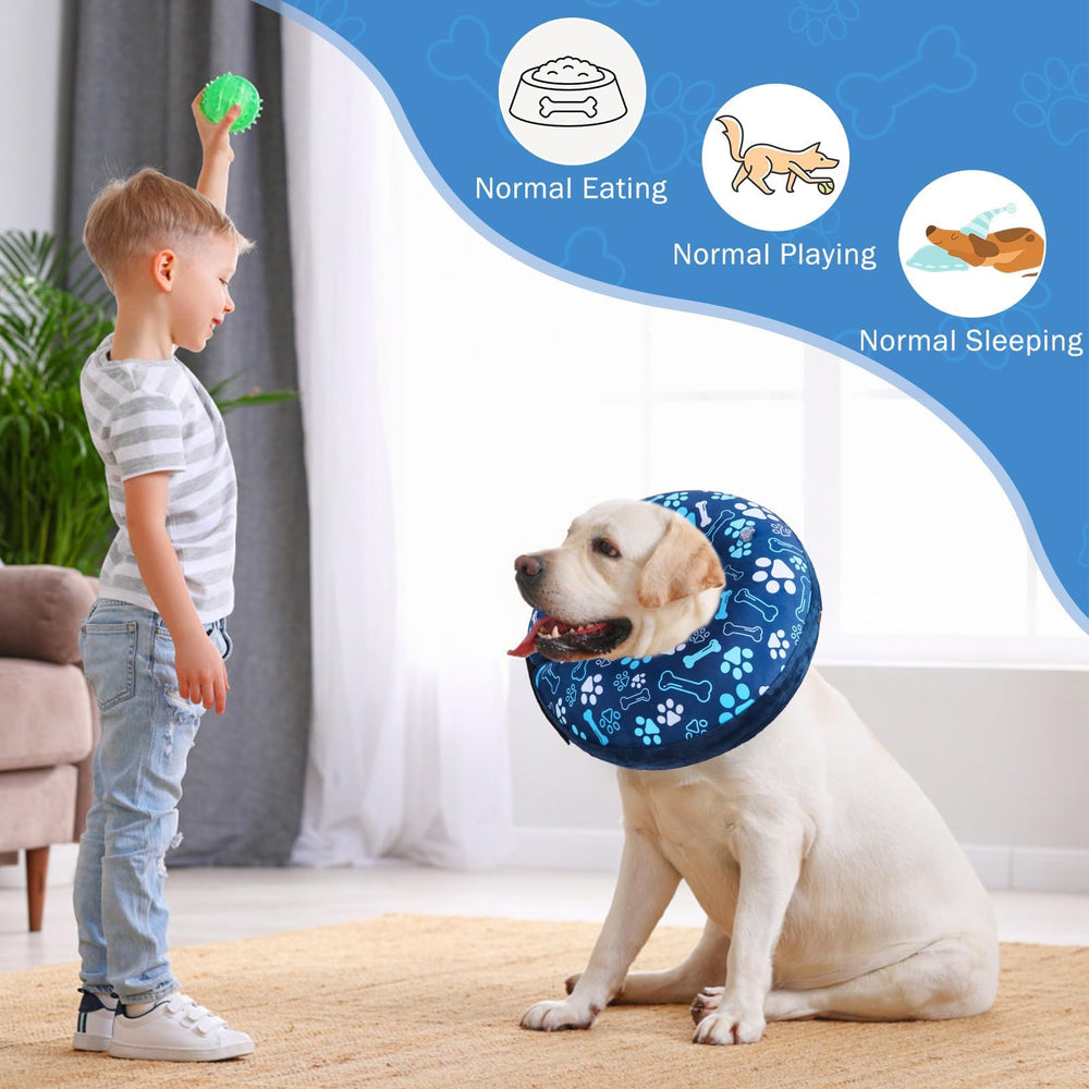 SCENEREAL tejido-suave-exterior-collar-perros: contacto cómodo para uso prolongado.