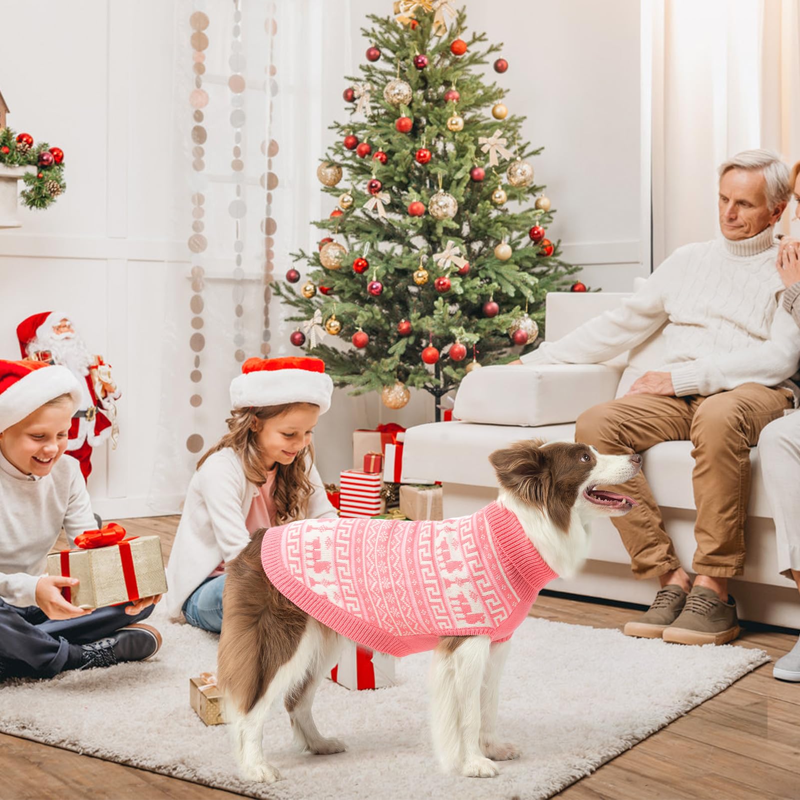 SCENEREAL dog sweater wind-block fit prevents drafts during outings.
