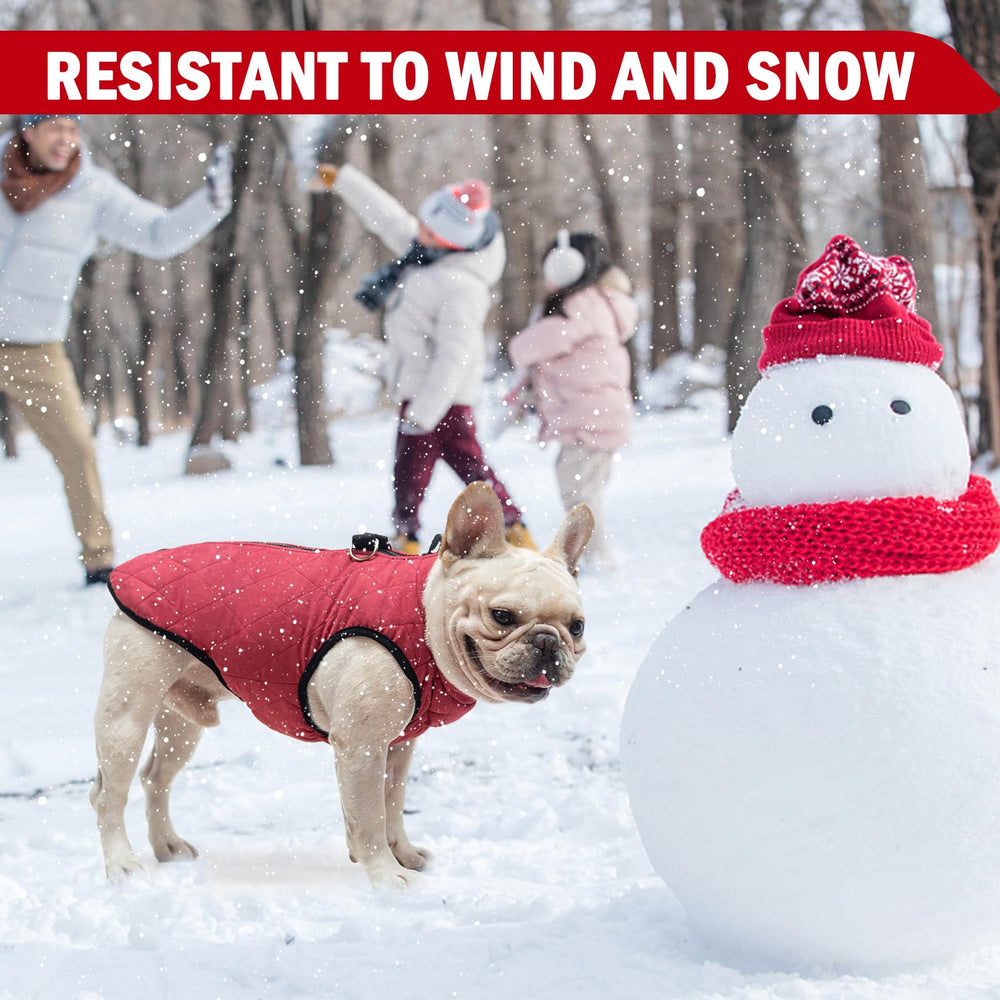 SCENEREAL Winter Dog Vest fleece lining for quick warmth