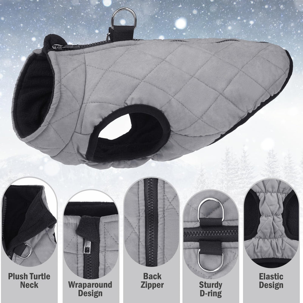 SCENEREAL winter vest zipper close-up shows smooth operation and snag-free wear.