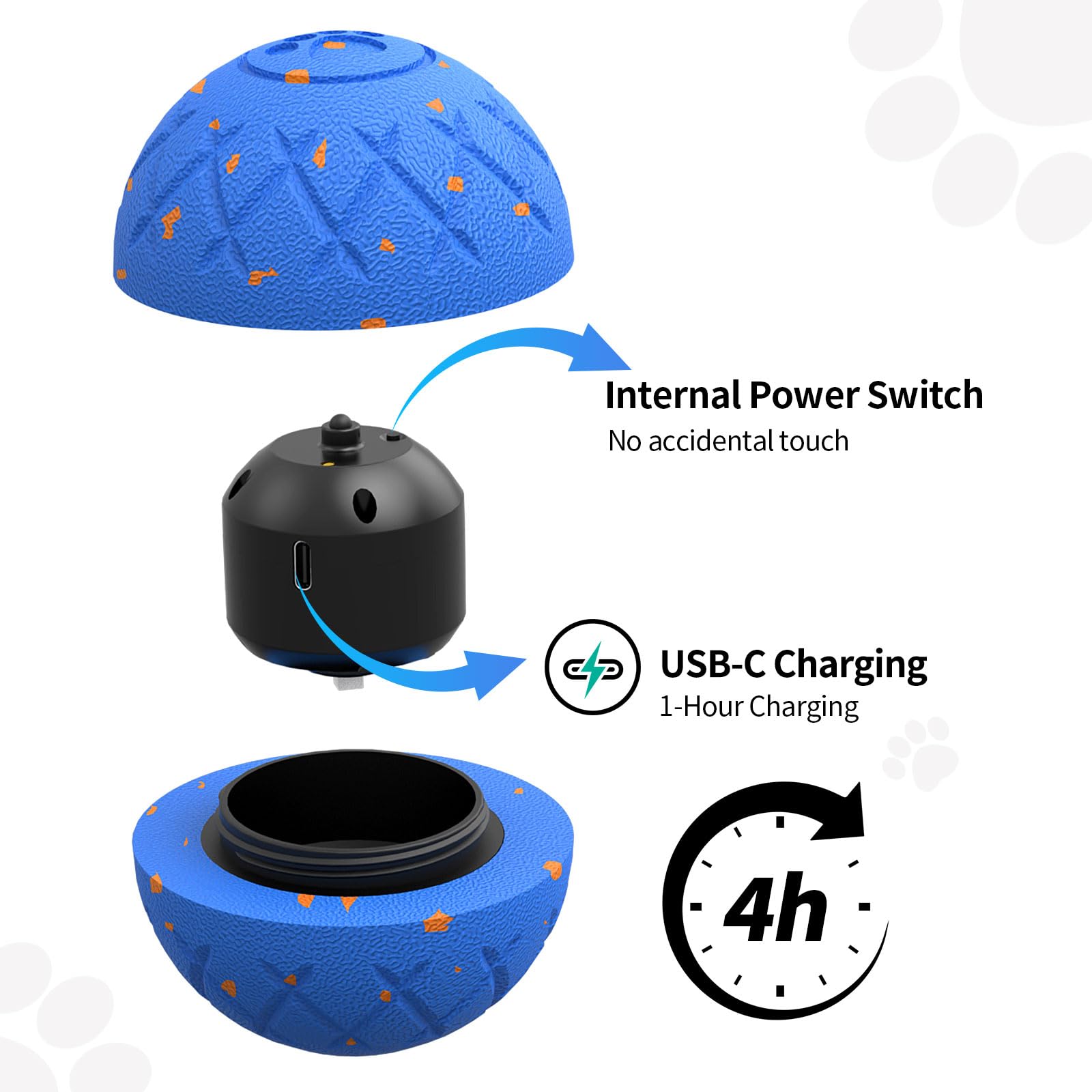 Bola SCHITEC IP54 a prueba de salpicaduras para juego interior y exterior.