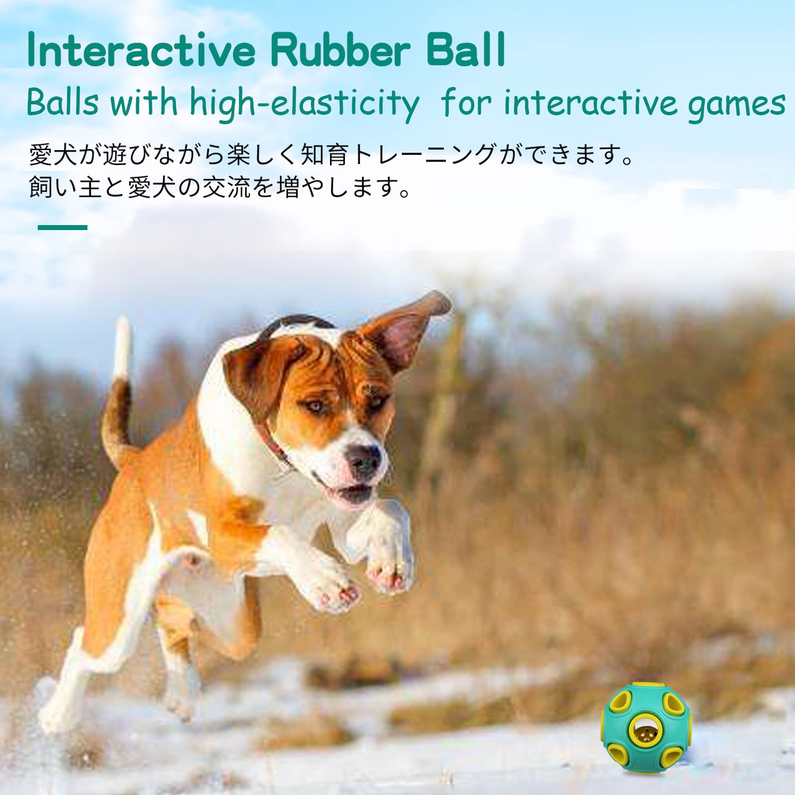 2-inch SCHITEC ball sized for puppies and small dogs