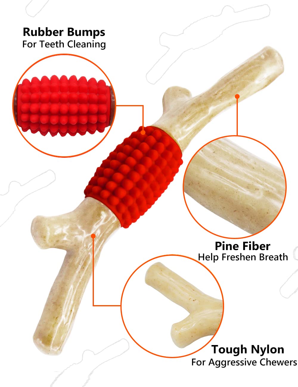 SCHITEC aggressive chewers toy encourages safe chewing and reduces destructive chewing.