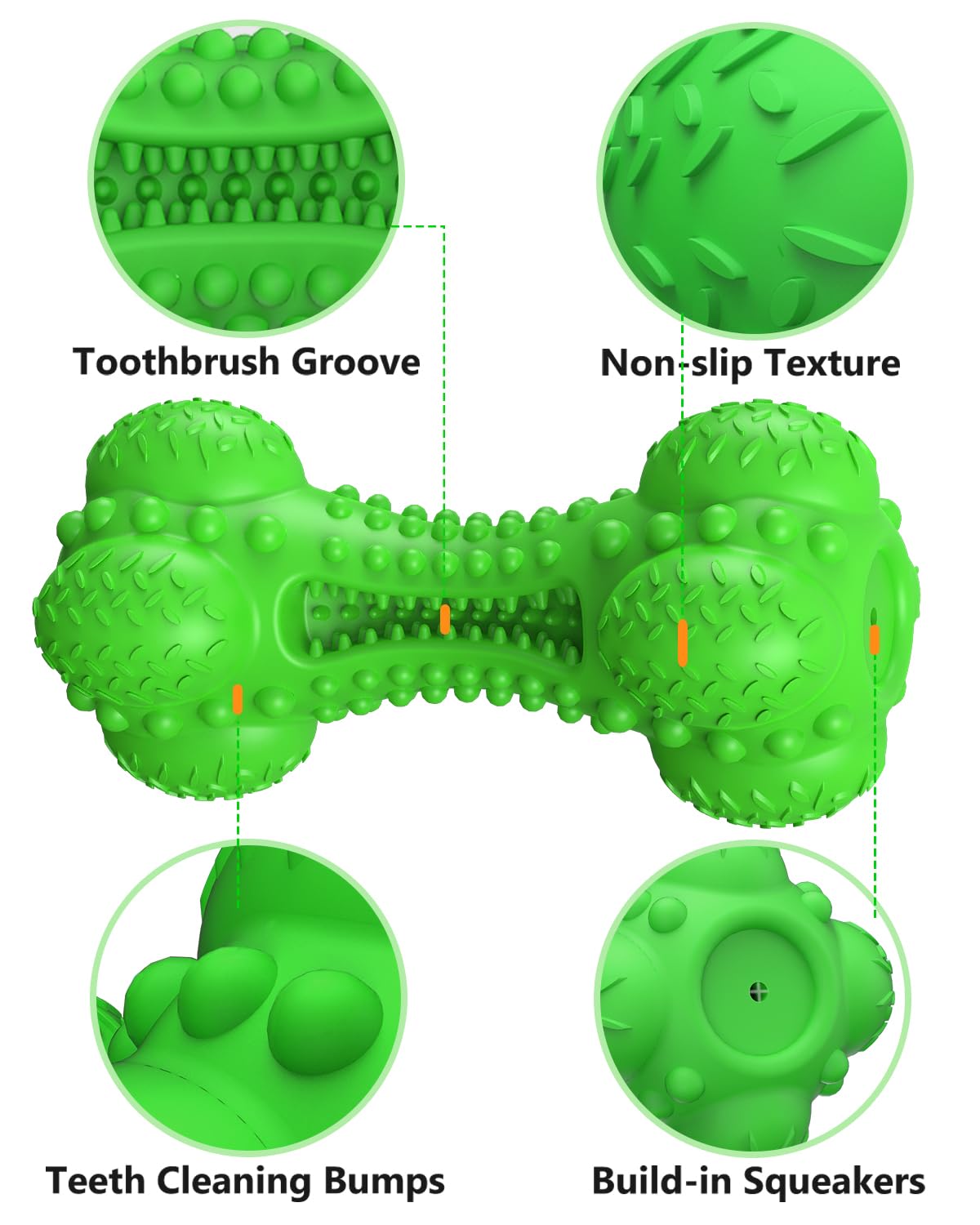 SCHITEC bacon-flavored chew toy attracts dogs to chew and play