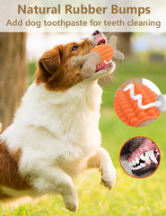 SCHITEC dog chew toy teeth-nubs closeup shows gum massage and teeth cleaning action.