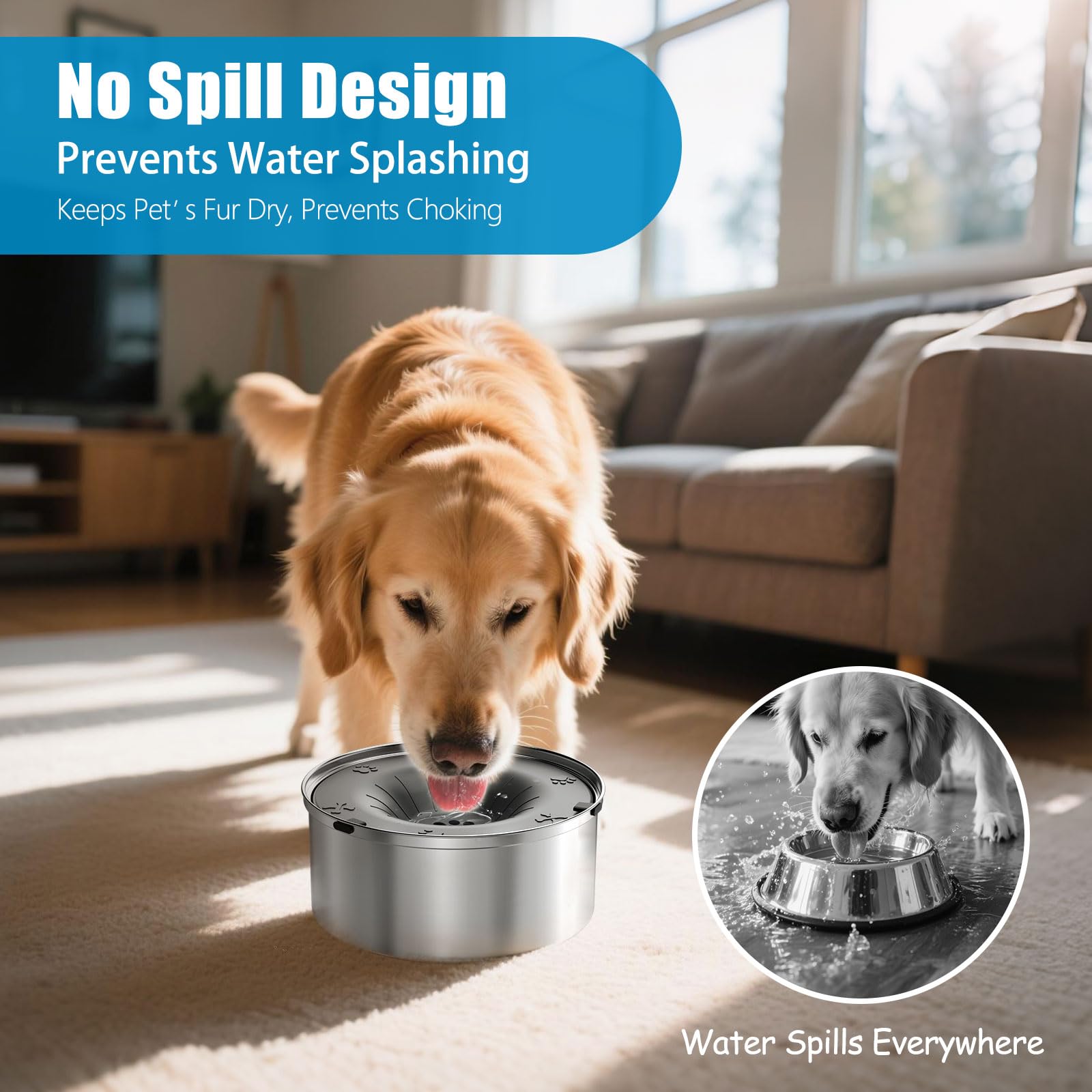 SCHITEC anti-spill design keeps mess to a minimum during busy mealtimes.