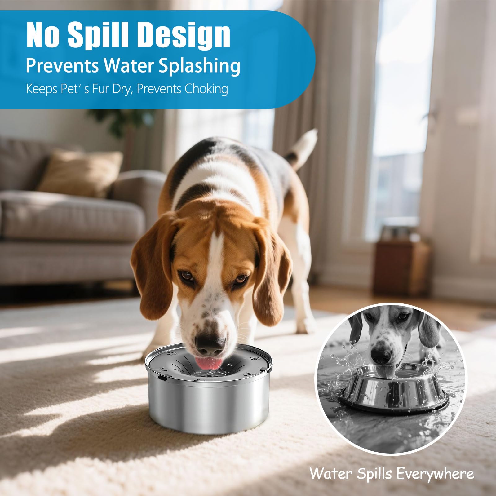 SCHITEC floating disk detail highlights slow drinking for steady hydration.