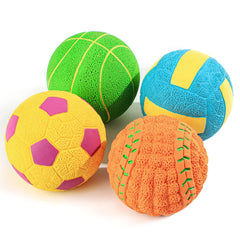 SCHITEC Squeaky Dog Balls pack-front view showcasing interactive play and squeak appeal.