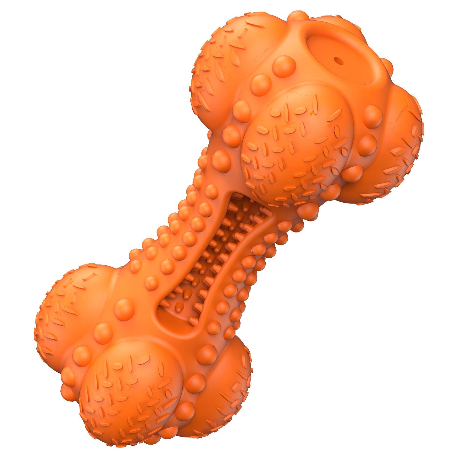 SCHITEC Squeaky Dog Chew Toy double squeak entices dogs for longer play.