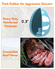 SCHITEC Squeaky Ball beef flavor adds natural interest during play