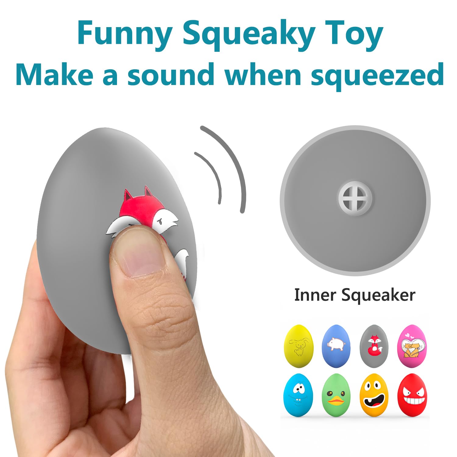 SCHITEC squeaky egg bounce shot shows erratic bounce for playful chasing