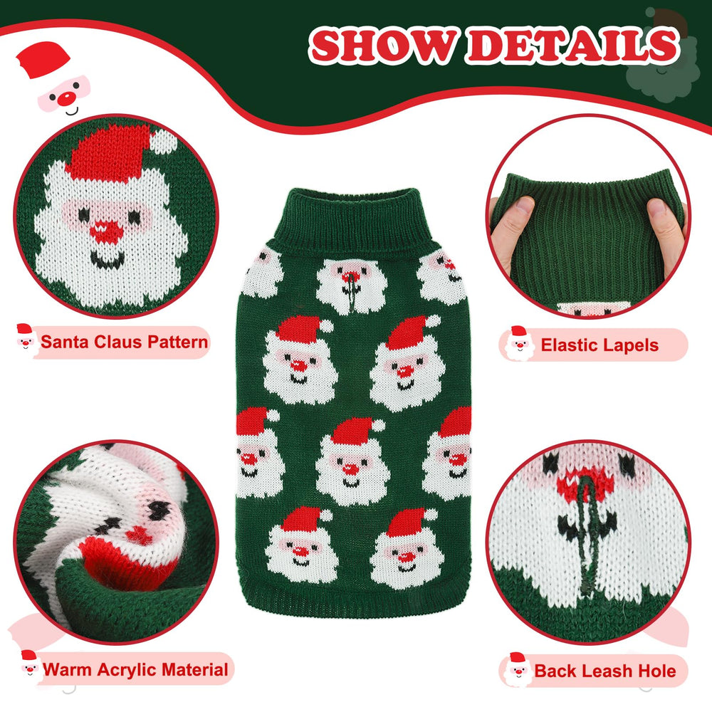 SCIROKKO dog sweater size S neck 10in close-up shows warm knit