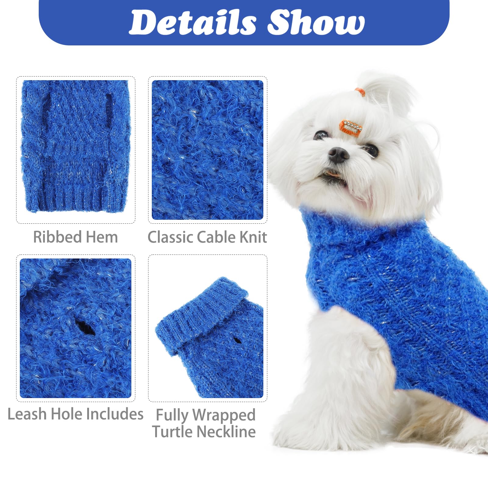 SCIROKKO turtleneck sweater blue chest measurement helps precise sizing