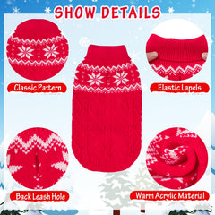 SCIROKKO warm winter dog sweater back view suggests snug coverage outdoors.