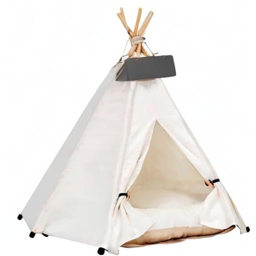 scnbom pet teepee easy-assembly-step quick setup for cozy pet space