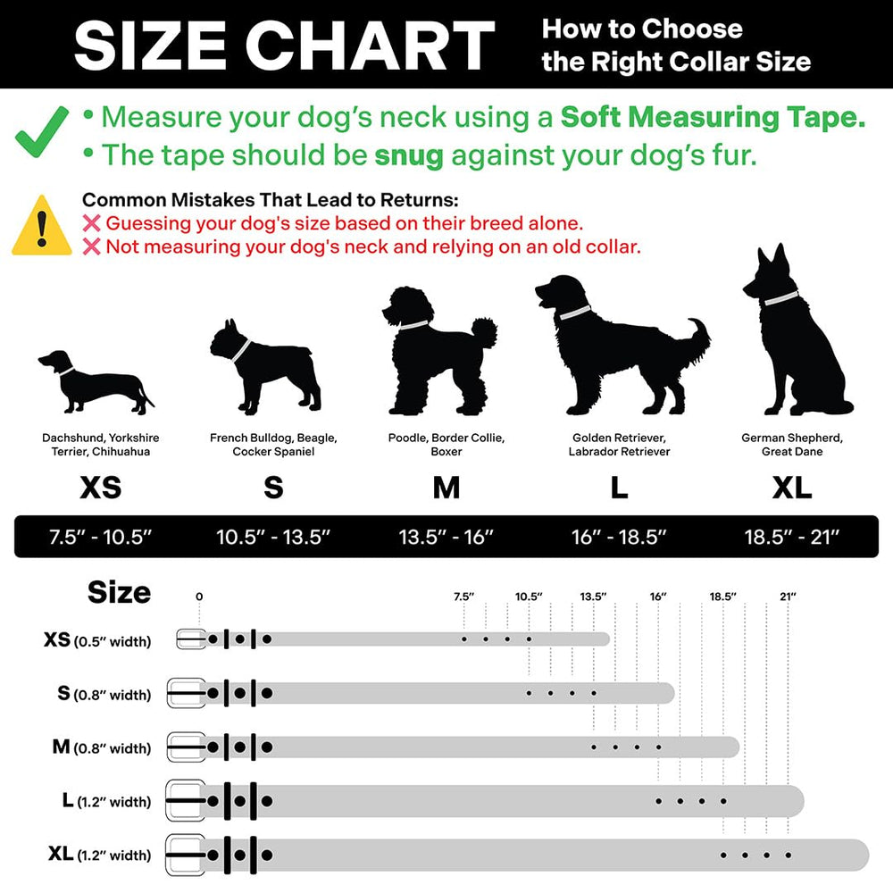 Scout Supply Co sizing chart image emphasizes scalable fit for multiple neck sizes
