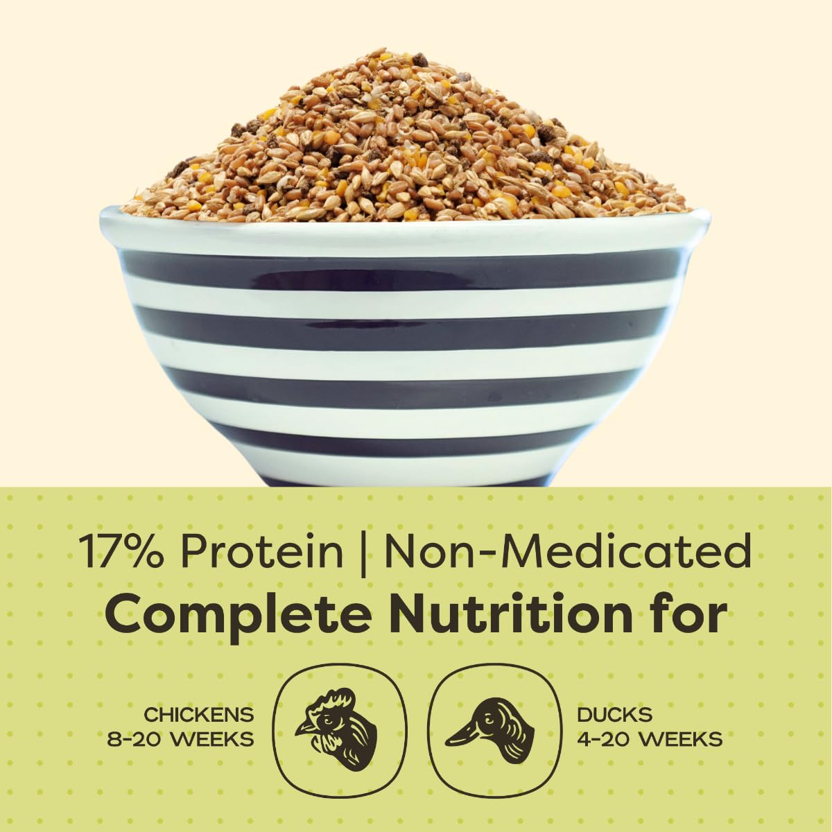 Scratch and Peck certifications display organic and non-GMO labels