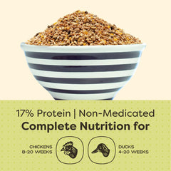 Scratch and Peck certifications display organic and non-GMO labels