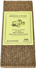 Scratch Lounge recyclable cardboard honeycomb structure provides durable scratching surface.