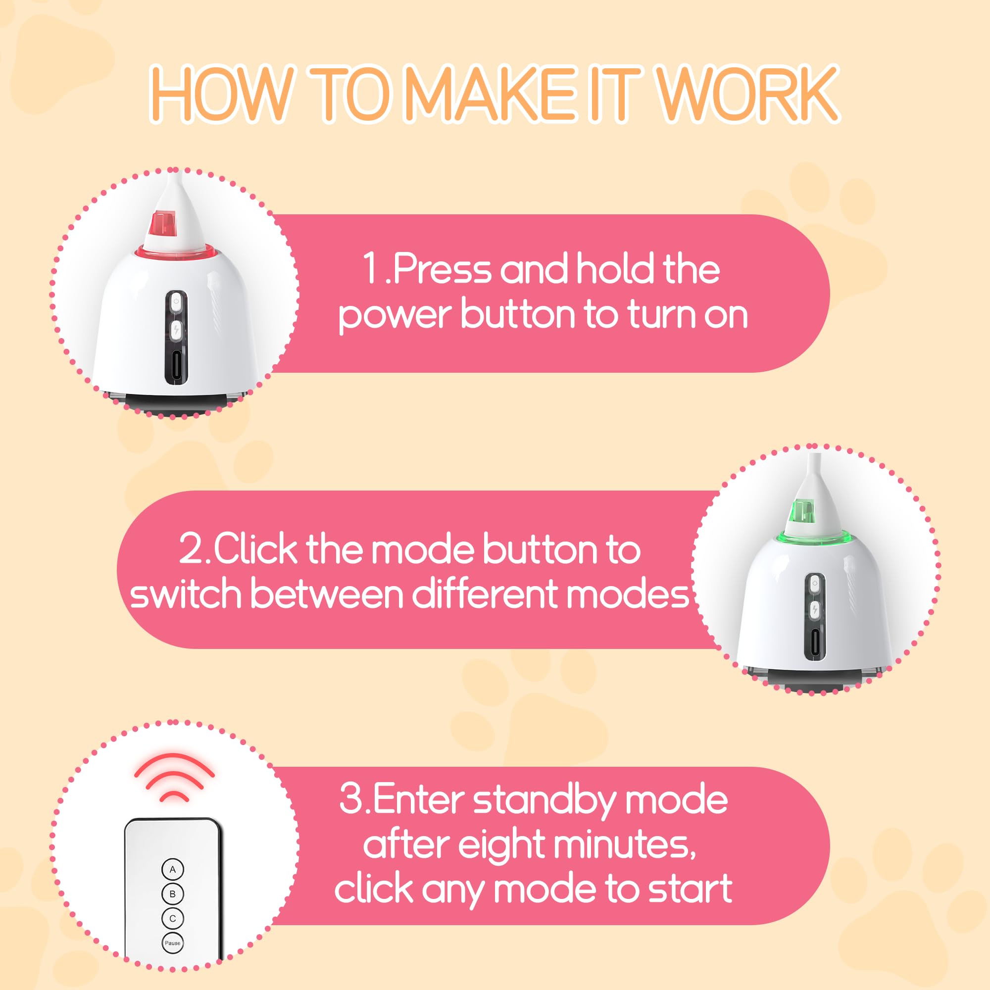 Scsuupoee three-speed settings tailor play intensity to your cat