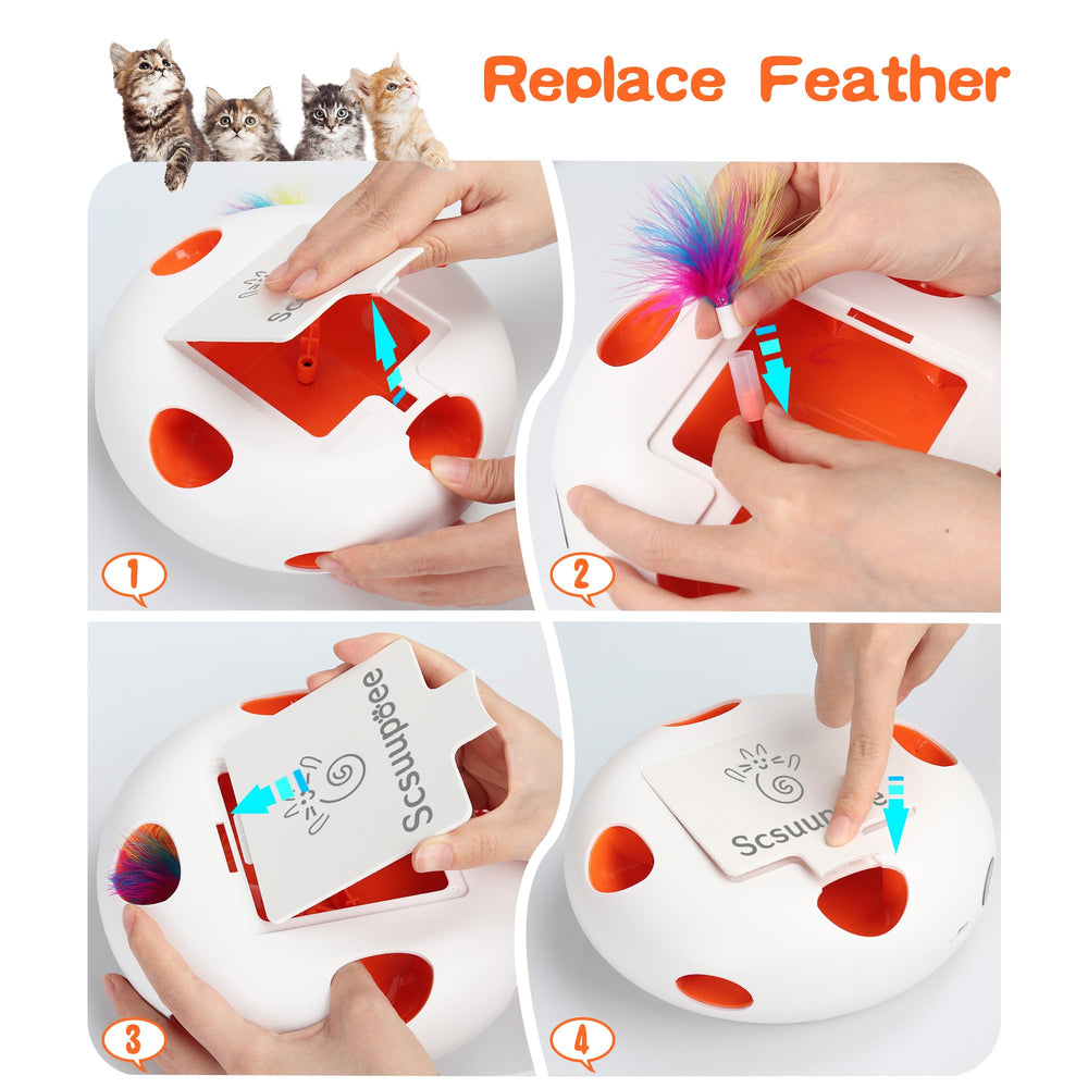 Scsuupoee non-slip base ensures stable play on any surface.