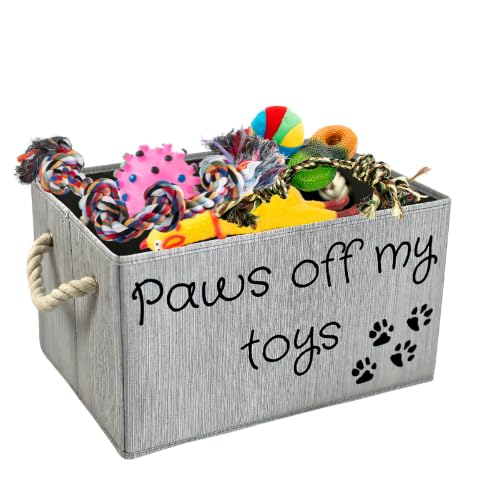 SD SKYDEN durable bamboo fabric toy bin designed for daily use and easy cleaning in homes with dogs.