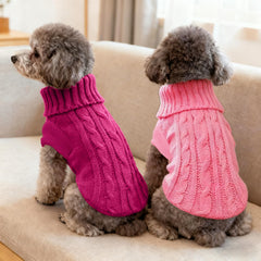 Sdfvsdg Cutie XXS sweater pink back view is ideal for chilly outdoor walks.