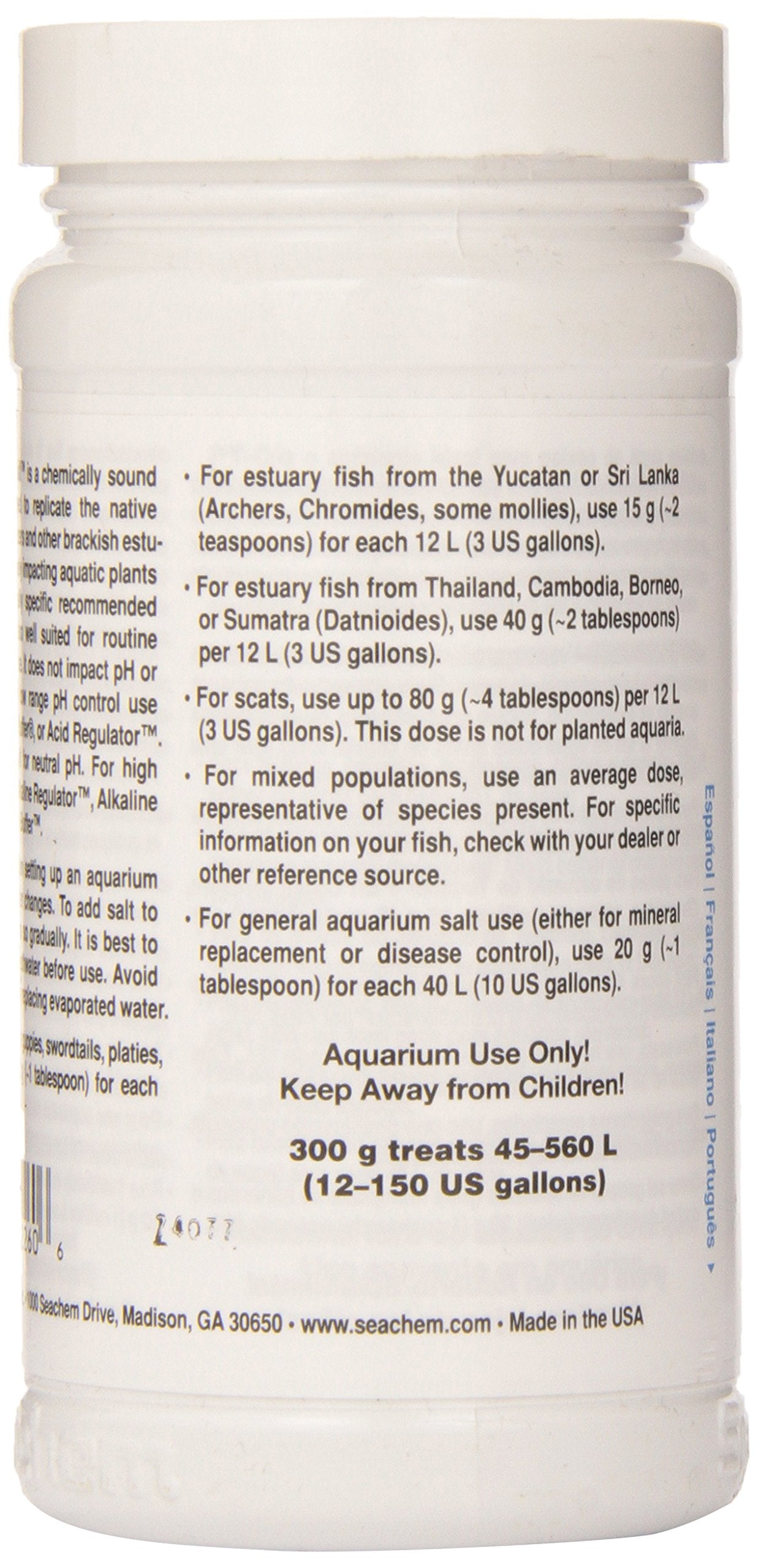 Seachem Brackish Salt in a brackish aquarium showcasing balanced water for livebearers.